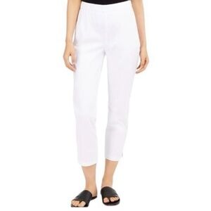 Eileen Fisher White Ankle Pants